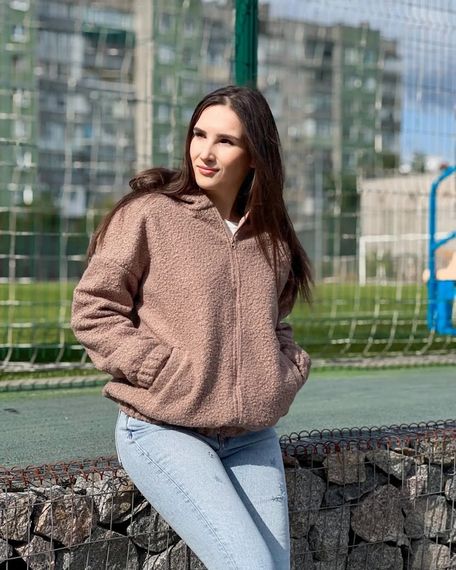 Джем-куртка жіноча Носи своє 48 Коричневий (p-12263-136183) | Зображення 5
