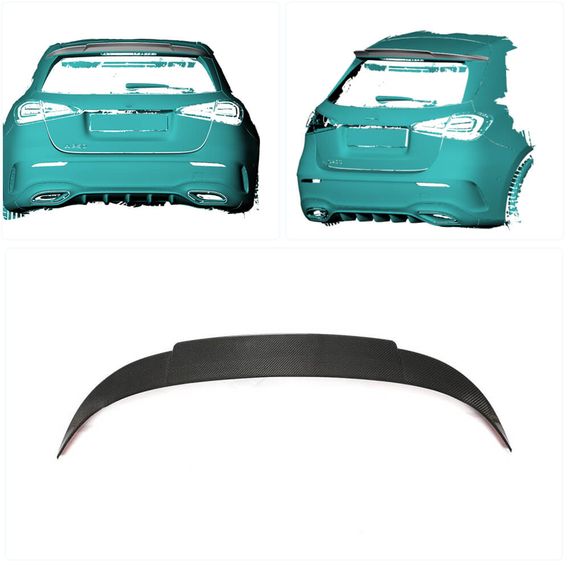 Спойлер V2 (для HB, Карбон) для Mercedes A-сlass W177 2018- гг | Зображення 1