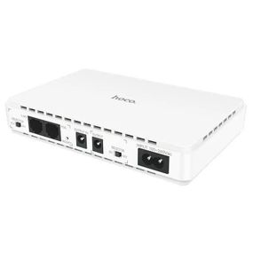 Джерело безперебійного живлення Hoco DB25 Plus Smart Mini UPS для роутерів 5V/9V/12V 10000 mAh White