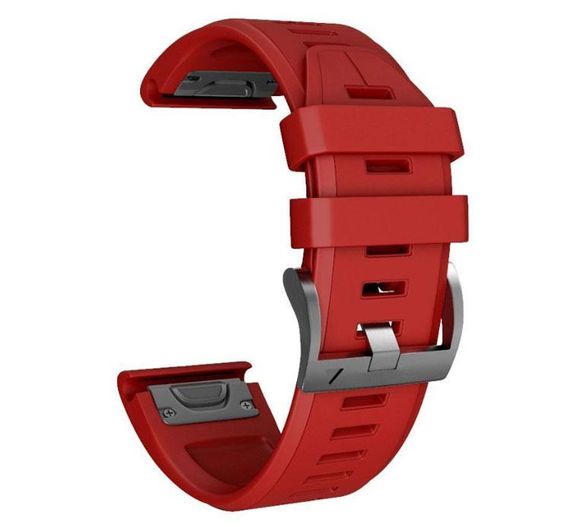 Силіконовий ремінець Primo для годинника Garmin Fenix 5 / 5 Plus / Fenix 6 / 6 Pro - Red | Зображення 2