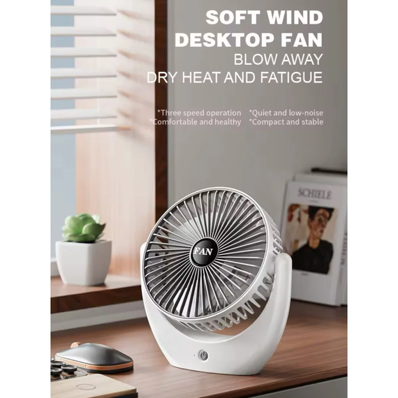 Портативный вентилятор настольный мини ручной Portable Fan AND LY-853 | Зображення 4