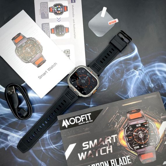 Розумний годинник Modfit Carbon Blade Black | Зображення 3