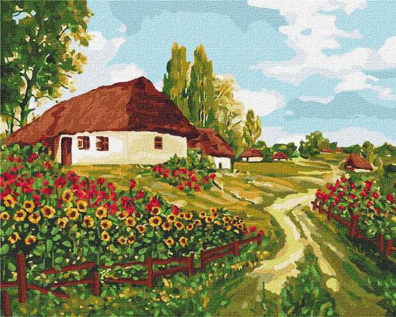 Картина по номерам. "Українськими стежками" 40х50 KHO2277