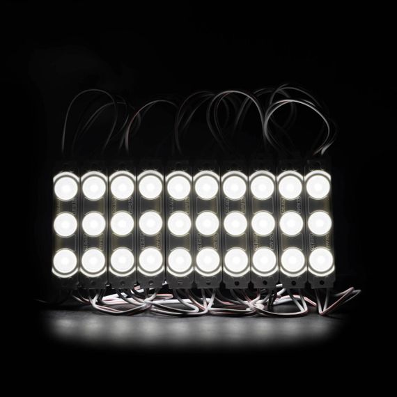 Світлодіодний модуль PROLUM V2 SMD2835 3LED 12V 0 72W З лінзою Білий | Зображення 1