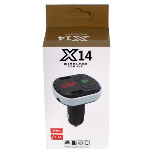 Модулятор FM 5в1 X14 12-24v 2USB 5V-2.1A TF card BT | Зображення 1