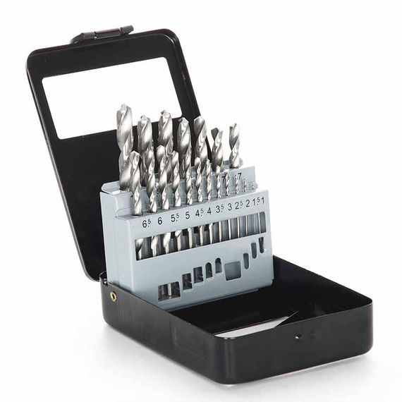 Набір свердел для металу Р6М5 метал бокс 1,0-10,0 мм 19 шт. APRO 8102031