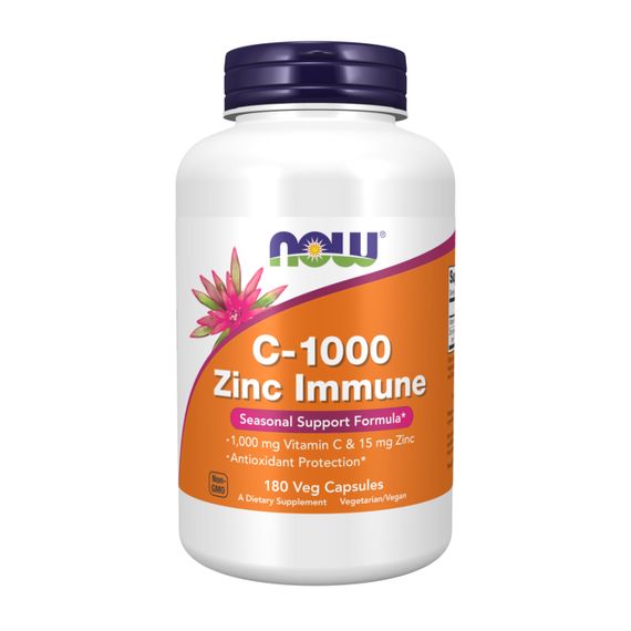 Витамин С и цинк Now Foods C-1000 Zinc Immune - 180 vcaps