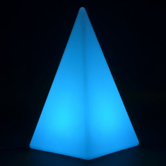 Светильник с аккумулятором LED RGB пластиковый Пирамида | Зображення 2