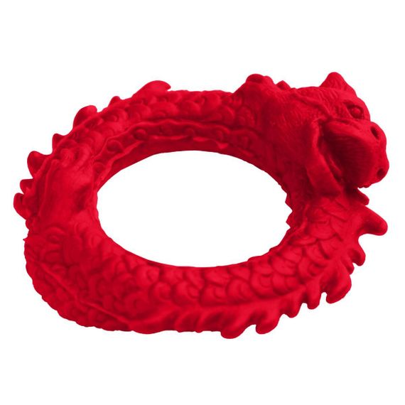 Ерекційне кільце – дракон Creature Cocks Rise of the Dragon Silicone Penis Ring – Red, діаметр 4 см | Зображення 2