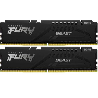 Модуль памяти для компьютера DDR5 32GB (2x16GB) 6400 MHz Beast Black XMP Kingston Fury (ex.HyperX)