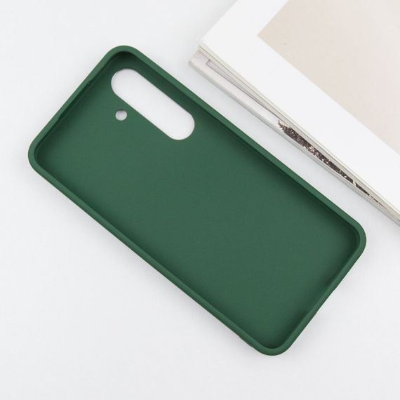 TPU чехол Bonbon Metal Style для Samsung Galaxy S24+ Зеленый / Army green | Зображення 3