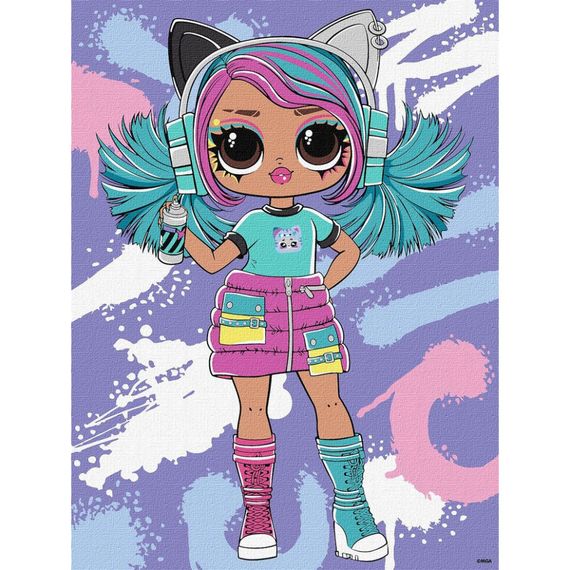 Картина за номерами "Tweens LOL Skate Dance Emma Emo" KHO1212, 30х40 см