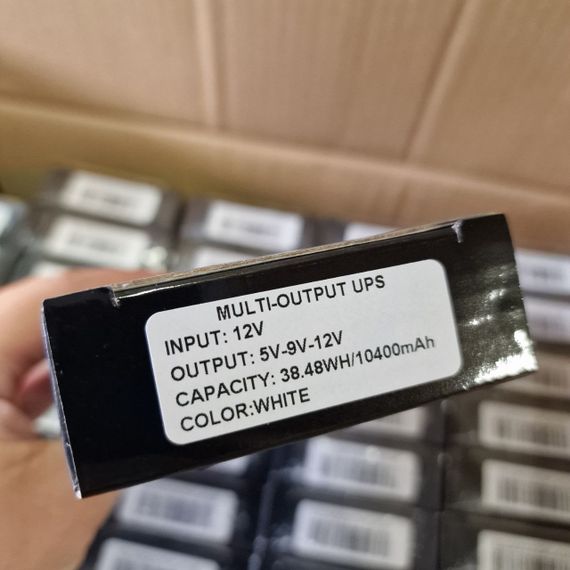 Источник бесперебойного питания для роутера  10400Mah, USB выходы, DC 5V, 9V, 12V. ИБП для Роутеров | Зображення 6