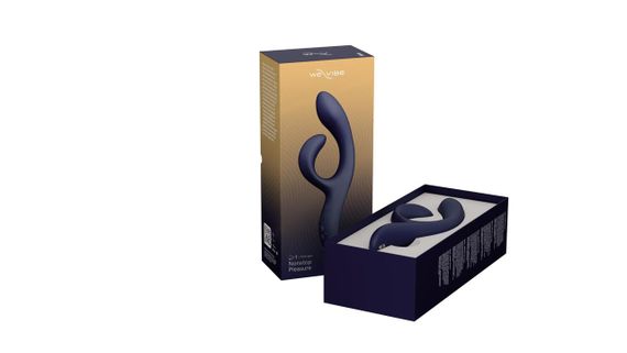 Смарт вібратор-кролик We-Vibe Nova Midnight Blue, ергономічний, регульований кут нахилу стовбура | Зображення 6