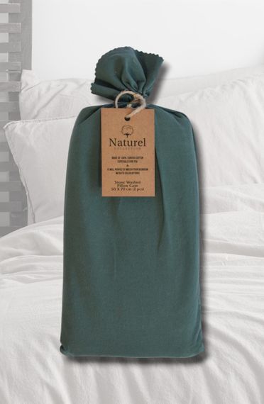 Наволочки Limasso Naturel 50×70 см. Dark Green