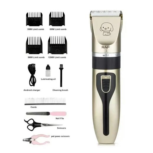 Машинка для стрижки собак і котів триммер машинки для грумінгу RAF R.436 набір для стрижки тварин | Зображення 4
