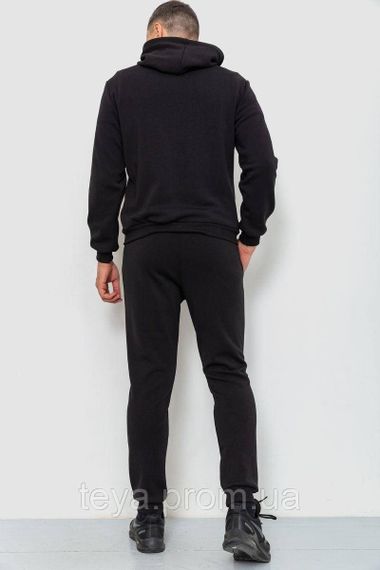 Спортивний костюм чоловічий двонитка, колір чорний, розміри M, L, XL, XXL, L FA_008319 | Зображення 3
