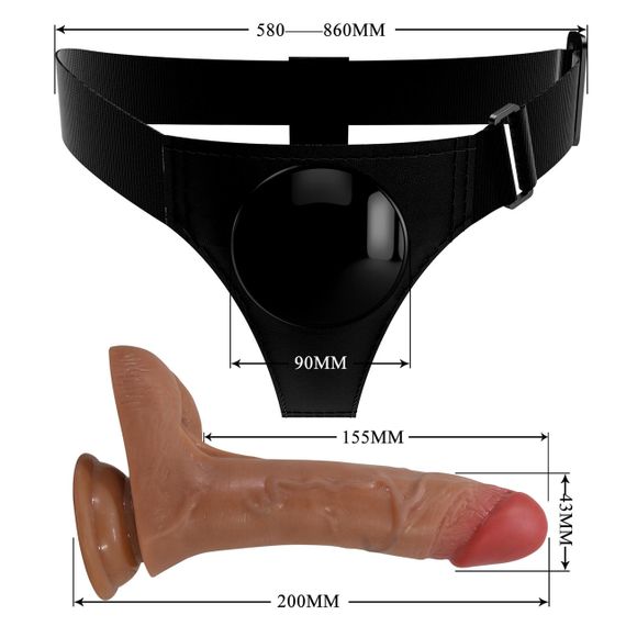 Страпон із вібрацією та функцією насіння PRETTY LOVE — cher, BW-022103P Sex Aura | Зображення 2