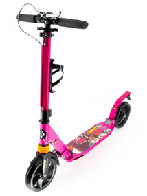 Самокат двухколесный городской Scooter City 682 Розовый