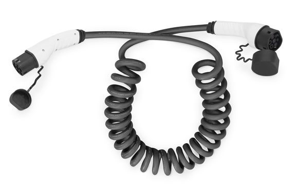 Кабель зарядний Digitus EV Three Phase, 415V, 32A, 10 m Type 2 to Type 2 Spiral (DK-3P32-S-100)