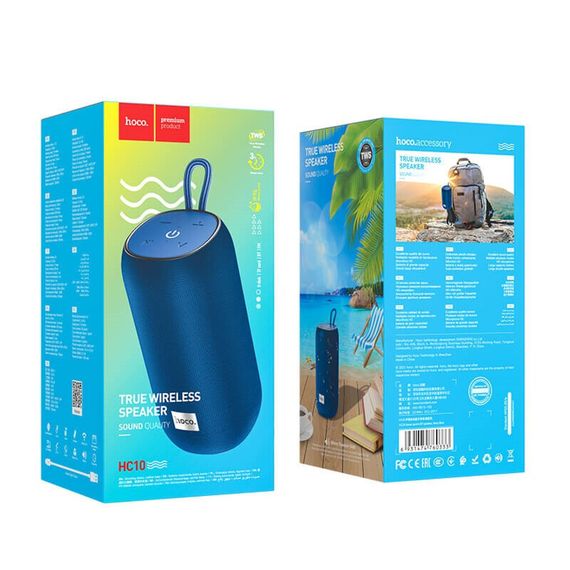 Портативная Bluetooth-колонка Hoco HC10 Sonar sports BT speaker Navy Blue | Зображення 2