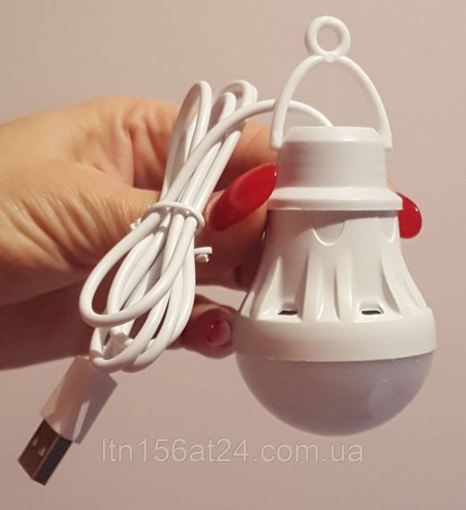 Лампа фонарь для кемпинга от USB, светодиодная с подвеской Белая | Зображення 4