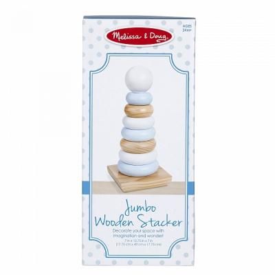 Розвиваюча іграшка Melissa&amp;Doug Величезна натуральна дерев&apos;яна пірамідка (MD30540) | Зображення 3