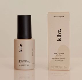 Сироватка еліксір для обличчя LELIVE african gold | glow + restore oil elixir 30 ml