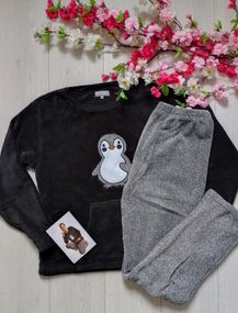 Женский теплый домашний костюм пижама XL