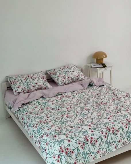 Постільна білизна двоспальне Dushka Home Сатин 21058 180х215 см