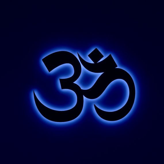 Панно декоративне картина на стіну Знак Ом LED підсвітка 400х300 acr-p000244 | Зображення 2