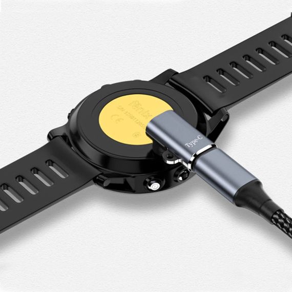 Угловой Type-C переходник Primo KPR01 для зарядки часов Garmin Fenix / Forerunner / Venu / Delta | Зображення 3