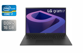 Ультрабук Б-клас LG Gram 17Z95P / 17" (2560x1600) IPS / Intel Core i7-1195G7 (4 (8) ядра по 1.3 - 5.0 GHz) / 16 GB DDR4 / 1000 GB SSD + 1000 GB SSD / Intel Iris Xe Graphics / WebCam / Windows 11 Home б/в