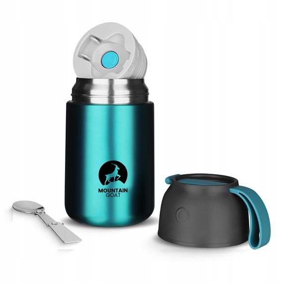Термос для їжі Mountain Goat 0.72 л з ложкою Blue (P-5905973406963) | Зображення 5
