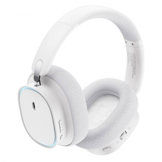 Накладні бездротові навушники Baseus AeQur GH02 Gaming (A00050800) Moon White | Зображення 1