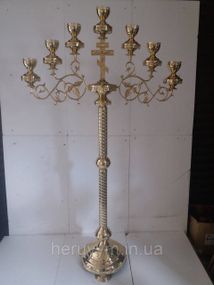 Семисвічник запрестольний прямі труби, 165х85см