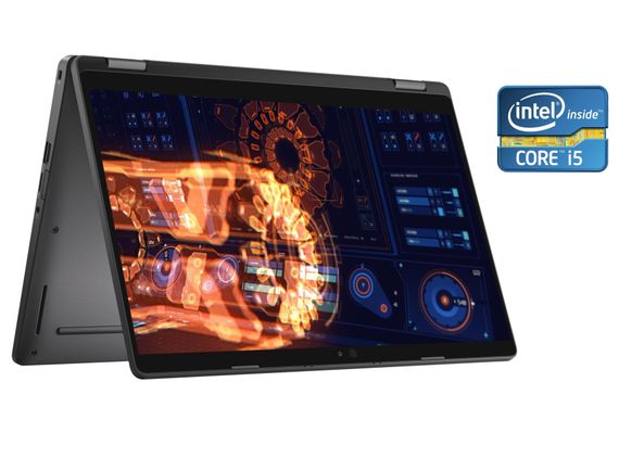 Ультрабук-трансформер Dell Latitude 5300 2-in-1 / 13.3" (1920x1080) IPS Touch / Intel Core i5-8365U (4 (8) ядра по 1.6 - 4.1 GHz) / 8 GB DDR4 / 256 GB SSD / Intel UHD Graphics / WebCam б/у