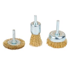 Набір щіток Sigma дротяних для дриля 3 шт (9010011)