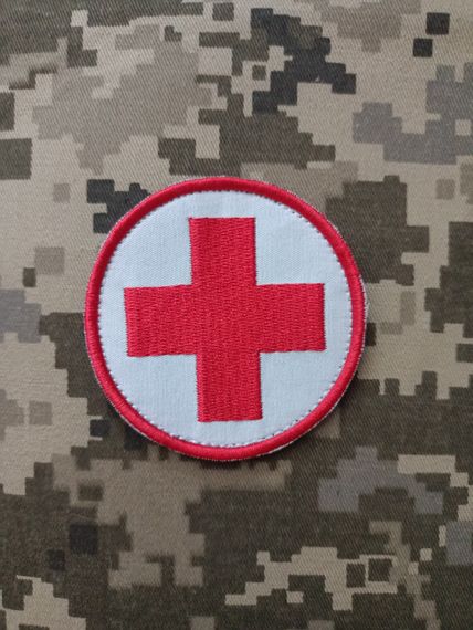 Шеврон медичний (кольоровий) 10см | Зображення 1