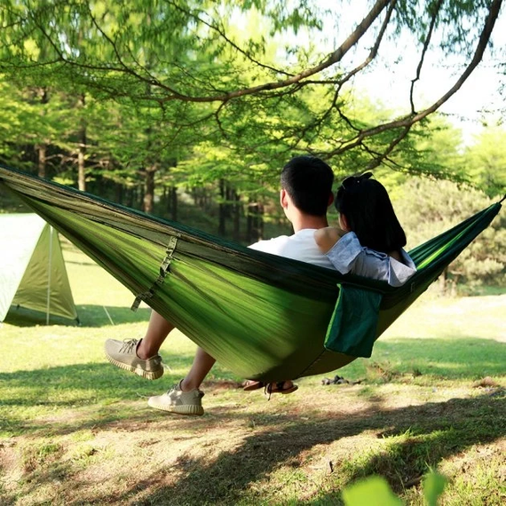 Туристичний гамак із москітною сіткою Hammock With Net GREEN | Зображення 2