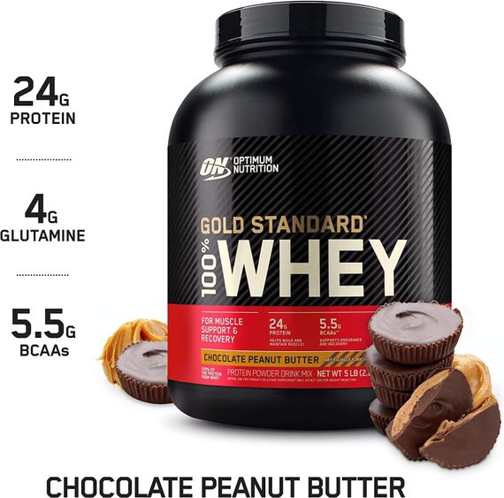 Протеїн Optimum Nutrition 100% Whey Gold Standard 2,3 kg (Chocolate Peanut Butter) | Зображення 2