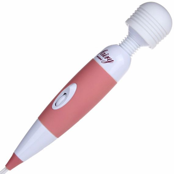 Вібромасажер Wand Solo 10 режимів вібрації рожевий-білий sexstyle