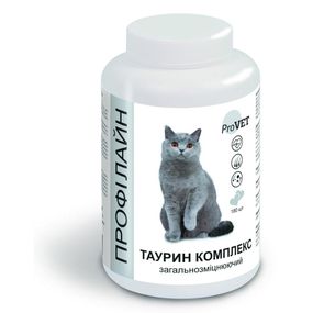 Вітаміни ProVET Профілайн Таурін для кішок із загальнозміцнюючою дією 180 табл