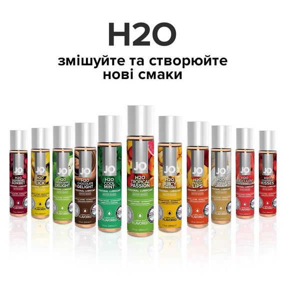Змазка на водній основі System JO H2O — Tropical Passion (30 мл) без цукру, рослинний гліцерин | Зображення 4