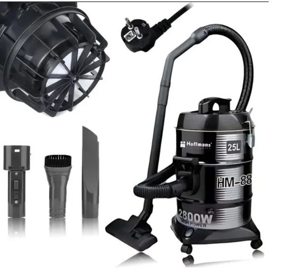Пылесос Hoffmans HM-8806 25 л • Хозяйственный пылесос 2800 Вт с функцией выдува и моющимся HEPA-фильтром | Зображення 1