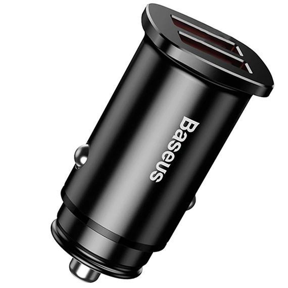 АЗП Baseus Square Metal QC3.0 30W (2USB-A) (CCALL-DS) Чорний | Зображення 1