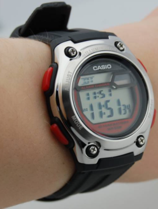 Цифрові чоловічі полімерні наручний годинник Casio оригінал Японія Collection W-211-1BVES з полімерним | Зображення 1
