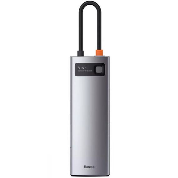 Перехідник HUB Baseus Metal Gleam Series 8-in-1 Multifunctional Type-C (CAHUB-CV0G) | Зображення 1
