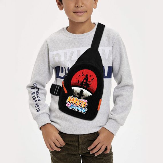 Сумка через плече дитяча Аніме Naruto 29х17 см сумка слінг для хлопчика (02044)
