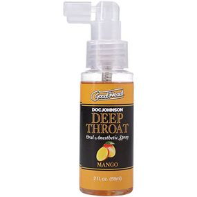 Спрей для мінету Doc Johnson GoodHead DeepThroat Spray - Mango 59мл (м'яте паковання!!!)